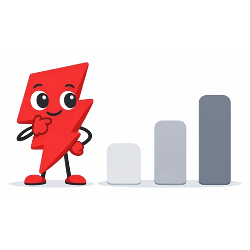 Illustration of the BuyFollows mascot beside three growth plan tiers