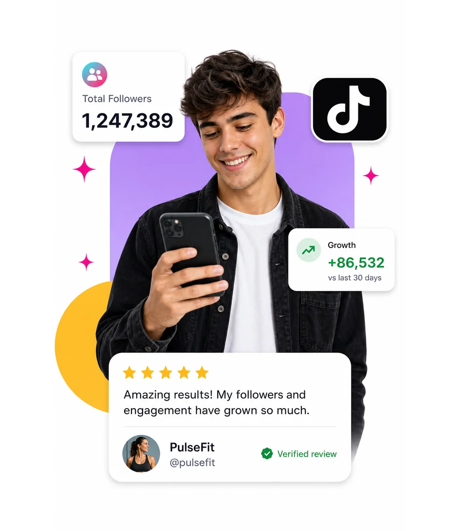 Buy TikTok followers, likes and views with BuyFollows